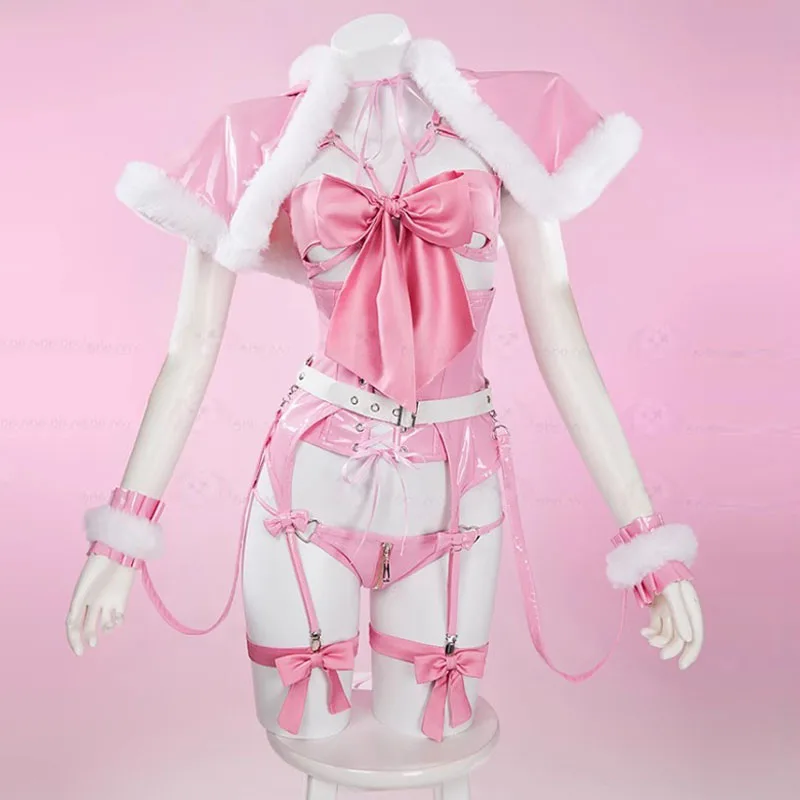 Anime Bunny Girl Cosplay Costume Women Sexy Leather Bodysuit Hooded Cloak Suit Pink Bow Sexy lingerie Halloween Carnival Clothes
Anime Bunny Girl Cosplay Costume Women Sexy Leather Bodysuit Hooded Cloak Suit Pink Bow Sexy lingerie Halloween Carnival Clothes