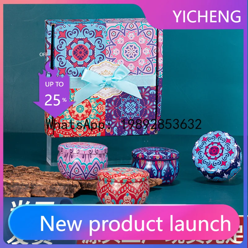 LZ Gift Soybean Wax Plant Essential Oil Dried Flowers Tin Can Scented Candles Holiday Supplies
LZ Gift Soybean Wax Plant Essential Oil Dried Flowers Tin Can Scented Candles Holiday Supplies