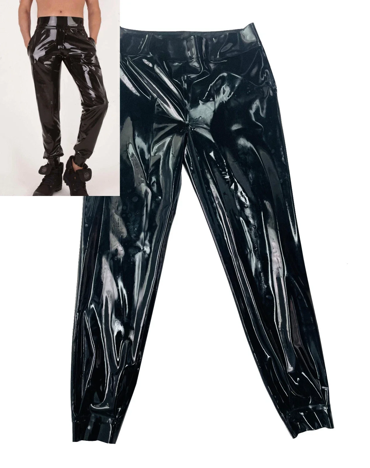 Handmade Men's Latex Trousers Rubber Gummi Male Casual Pants With Pockets Gummi Latex Jeans No Zip Fashion Cosplay Customized
Handmade Men's Latex Trousers Rubber Gummi Male Casual Pants With Pockets Gummi Latex Jeans No Zip Fashion Cosplay Customized