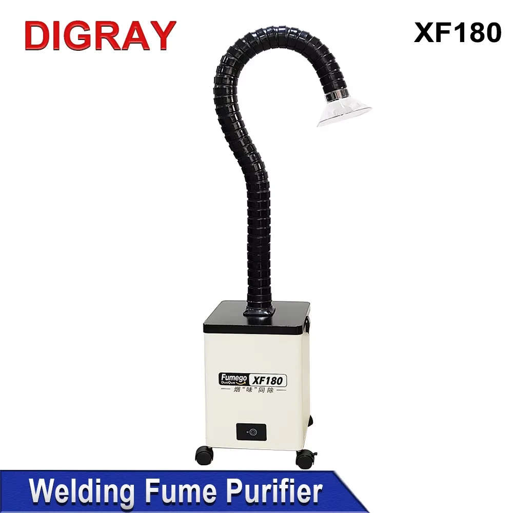 DIGRAY XF180 Laser Fume Extractor Soldering Smoke Fume Absorber Purifier HEPA Dust Collector for Nail Salon,Beauty Dust Absorbin
DIGRAY XF180 Laser Fume Extractor Soldering Smoke Fume Absorber Purifier HEPA Dust Collector for Nail Salon,Beauty Dust Absorbin