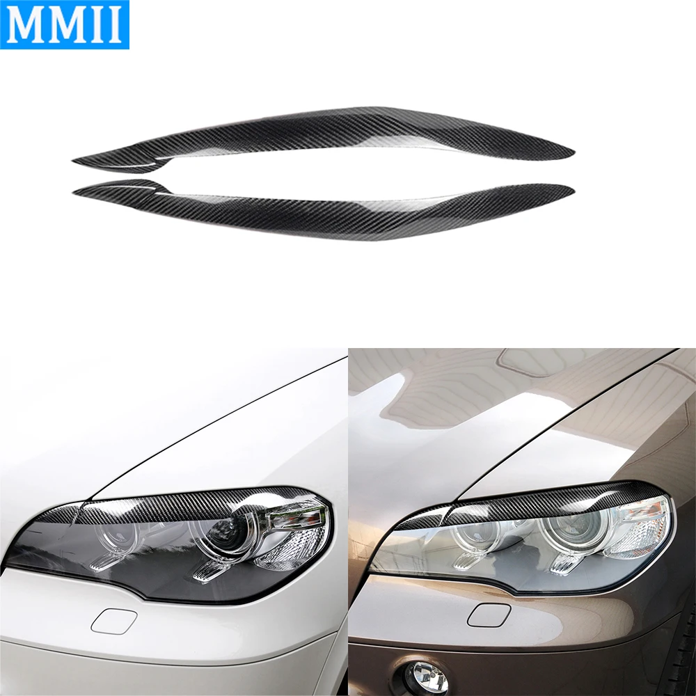 For BMW X5 E70 2010-2012 Real Carbon Fiber Front Headlamp Eyebrows Cover Decorative Car Decoration Retrofitting Accessories
For BMW X5 E70 2010-2012 Real Carbon Fiber Front Headlamp Eyebrows Cover Decorative Car Decoration Retrofitting Accessories