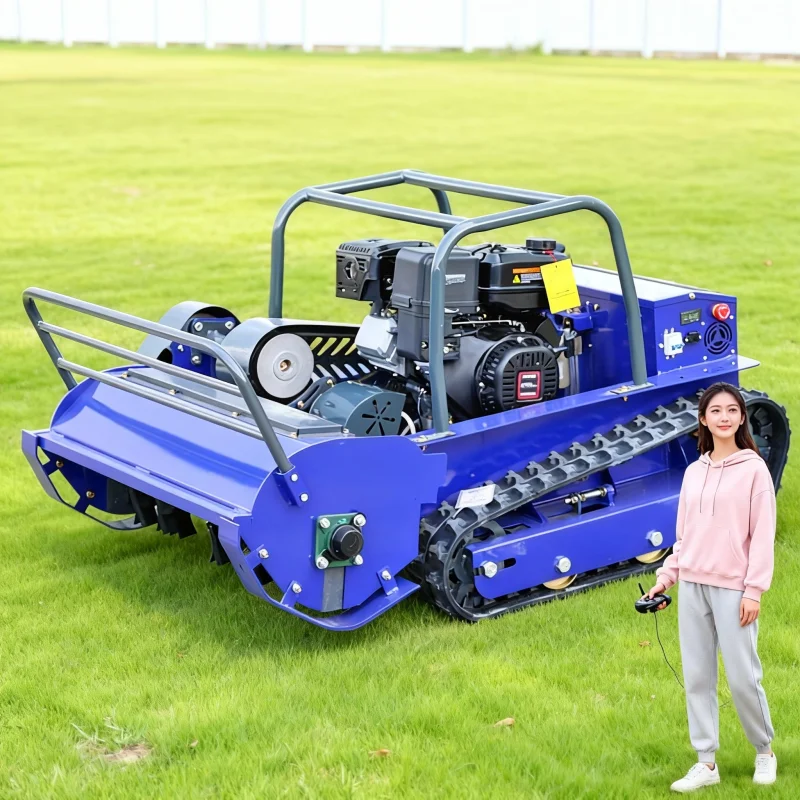 Индивидуальные резиновые направляющие, вездеходная газонокосилка со вкусом - одобренный CE EPA, робот с дистанционным управлением для сельскохозяйственной резки травы
Индивидуальные резиновые направляющие, вездеходная газонокосилка со вкусом - одобренный CE EPA, робот с дистанционным управлением для сельскохозяйственной резки травы