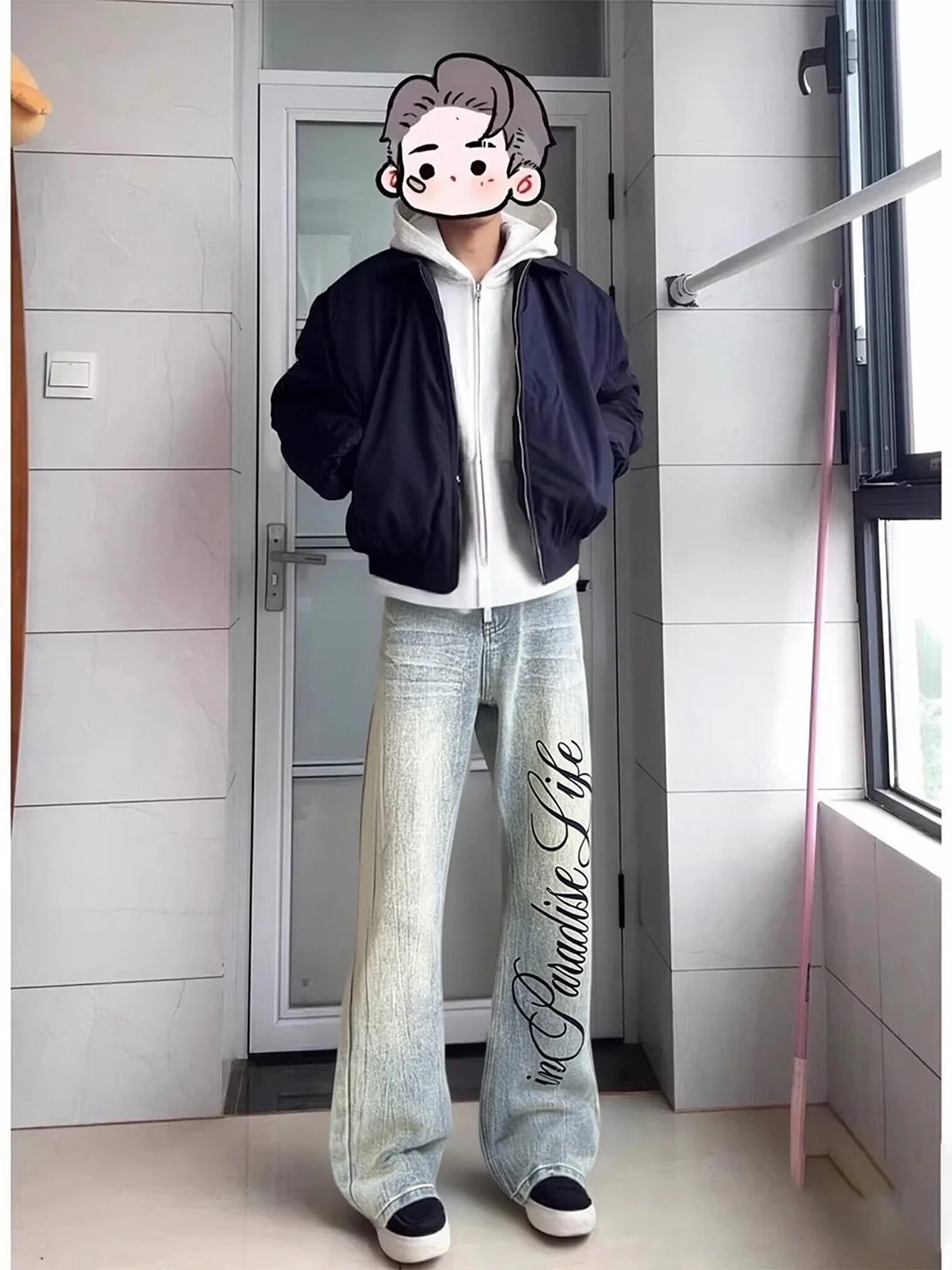 Cleanfit Men's Denim Jeans Printed Lightning Pattern Drapey Straight Leg High Street Sle Winter Casual Comfortable Fit
Cleanfit Men's Denim Jeans Printed Lightning Pattern Drapey Straight Leg High Street Sle Winter Casual Comfortable Fit