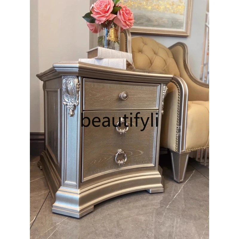 Corner few American French living room European retro solid wood carving flower sofa edge few
Corner few American French living room European retro solid wood carving flower sofa edge few