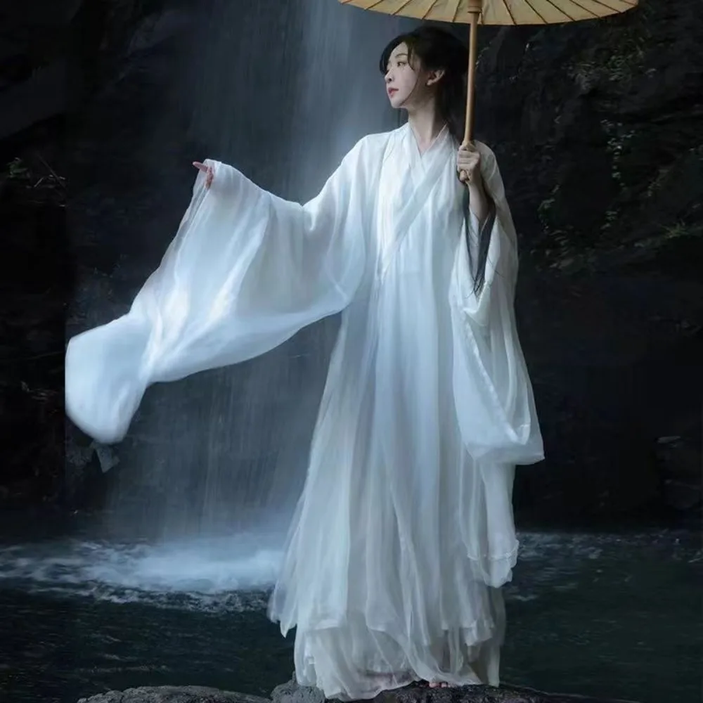 Women Ancient Chinese Hanfu Female Halloween Fairy DressCostume 2024 Summer Dress Hanfu Dress Plus Size White Hanfu Cosplay
Women Ancient Chinese Hanfu Female Halloween Fairy DressCostume 2024 Summer Dress Hanfu Dress Plus Size White Hanfu Cosplay
