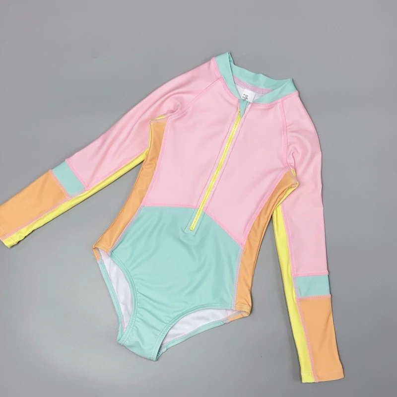 Amber Children's Triangular One-Piece Swimsuit Long Sleeve Surfing Sunscreen Quick Dry Swimming Suit for Girls And Boys
Amber Children's Triangular One-Piece Swimsuit Long Sleeve Surfing Sunscreen Quick Dry Swimming Suit for Girls And Boys