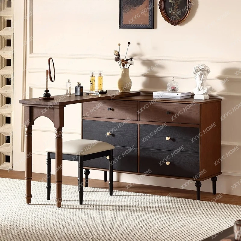 All solid wood retro dresser bedroom living room storage storage cabinet chest retractable chest cabinet
All solid wood retro dresser bedroom living room storage storage cabinet chest retractable chest cabinet