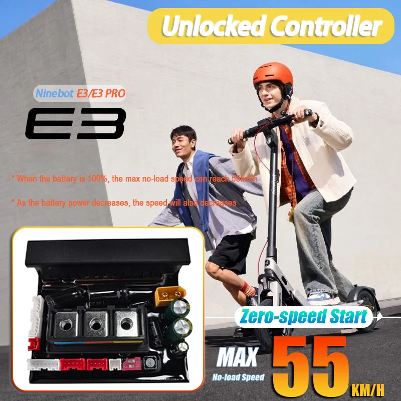 Контроллер E3 PRO 55 км/ч для самокатов Ninebot By Segway E3, E3E, E3D, E3 PRO, E3 PROE, E3 PROD, тюнинг скорости 32 км/ч - 55 км/ч, кастомная запчасть
Контроллер E3 PRO 55 км/ч для самокатов Ninebot By Segway E3, E3E, E3D, E3 PRO, E3 PROE, E3 PROD, тюнинг скорости 32 км/ч - 55 км/ч, кастомная запчасть