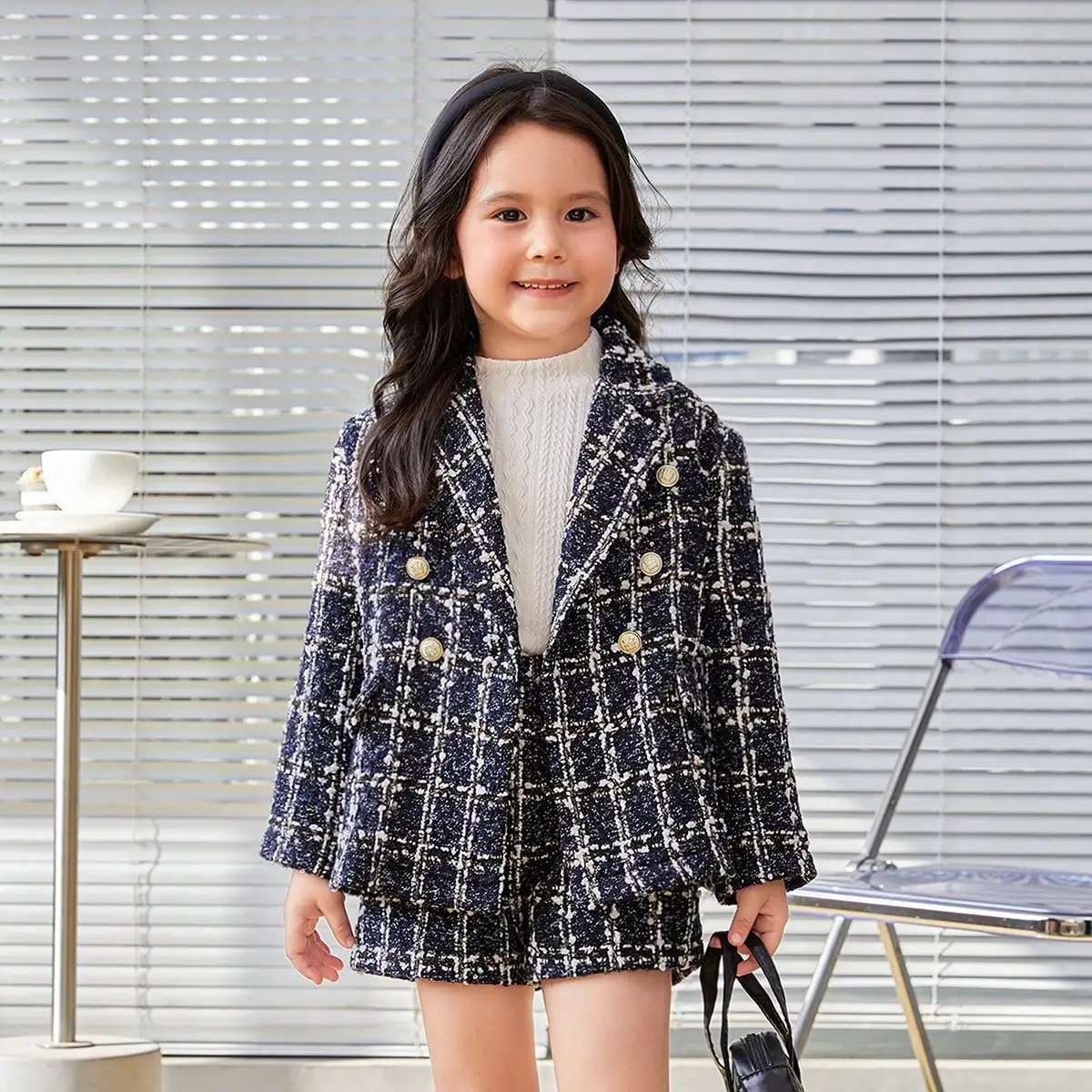 Vintage Plaid Tweed Teen Girl Skirts Thicken Winter Elegant Single-Breasted Female A-line Skirt Chic Single Breasted Jacket
Vintage Plaid Tweed Teen Girl Skirts Thicken Winter Elegant Single-Breasted Female A-line Skirt Chic Single Breasted Jacket