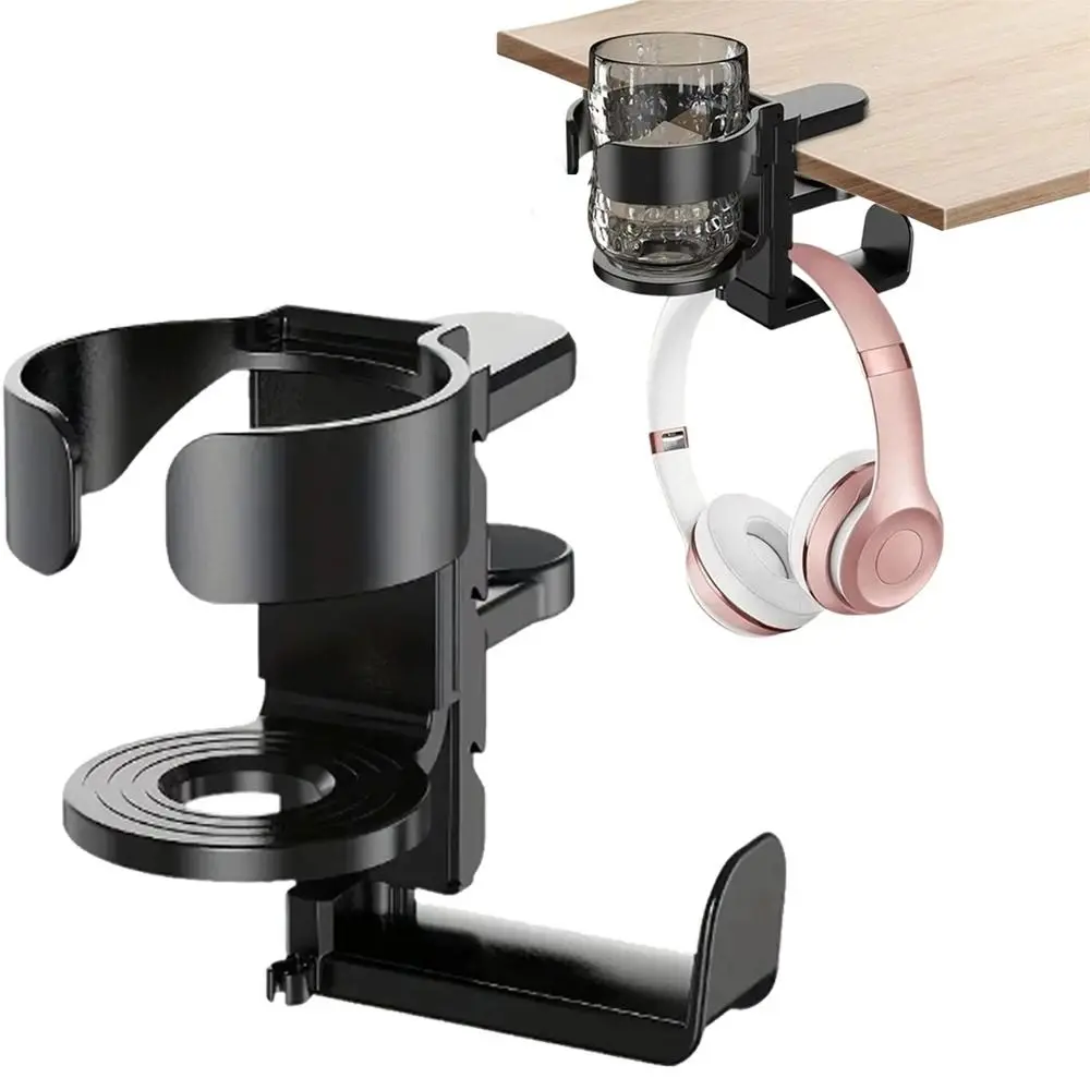2 In 1 Desk Cup Holder Non Slip Clip On Under Table Earphone Rack 360 Degree Rotating Easy Installation Headset Support Hook
2 In 1 Desk Cup Holder Non Slip Clip On Under Table Earphone Rack 360 Degree Rotating Easy Installation Headset Support Hook