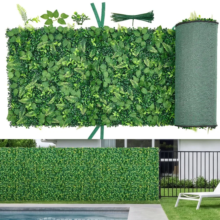 Artificial Plant Wall for Wedding, Indoor, Outdoor Garden, Backyard: 4 PCS Boxwood Panels, 2 x 8 ft, Sun Protection Greenery Ba
Artificial Plant Wall for Wedding, Indoor, Outdoor Garden, Backyard: 4 PCS Boxwood Panels, 2 x 8 ft, Sun Protection Greenery Ba