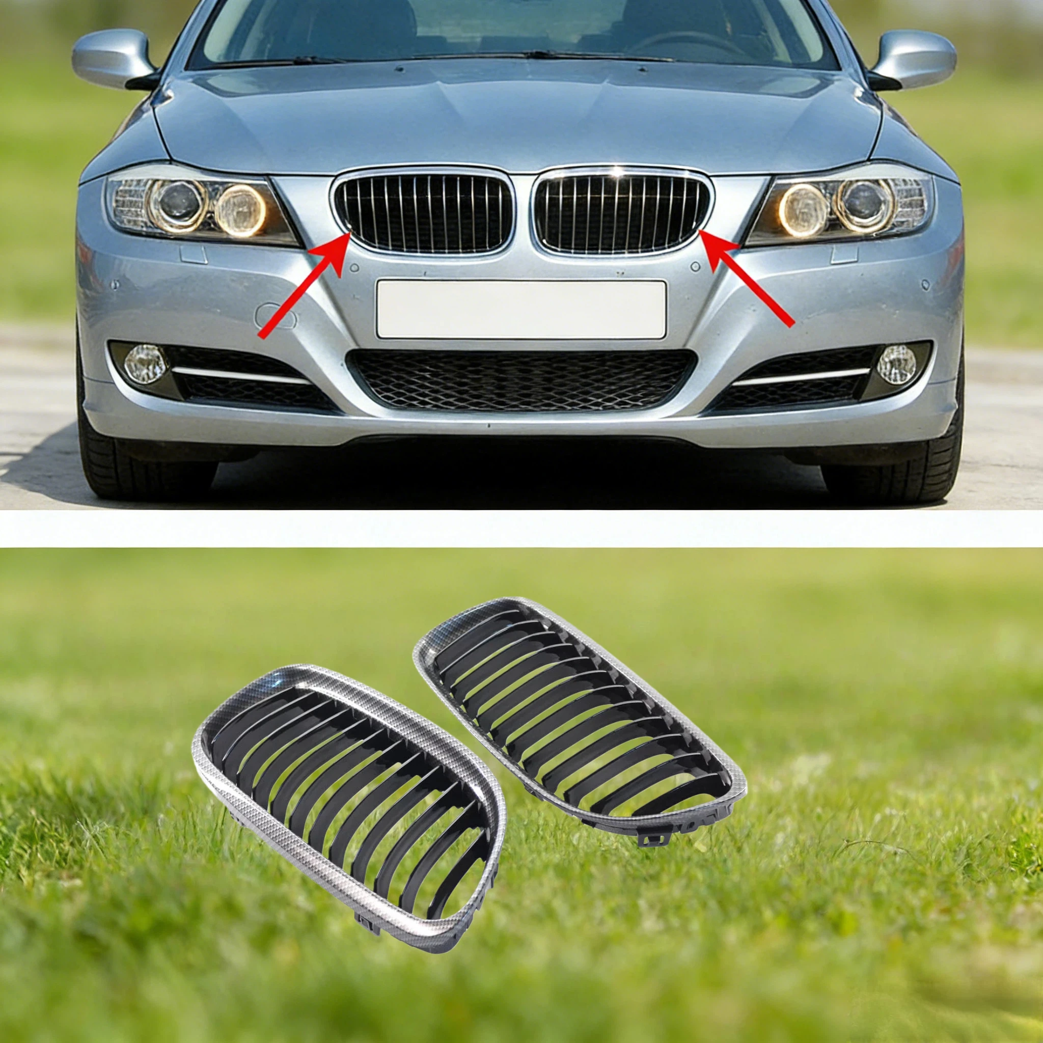 For 2009 2010 2011 BMW E90 E91 325i 320i 318 LCI 3 Series Front Bumper Grille Carbon Fiber Style 4 Door Center Grille
For 2009 2010 2011 BMW E90 E91 325i 320i 318 LCI 3 Series Front Bumper Grille Carbon Fiber Style 4 Door Center Grille