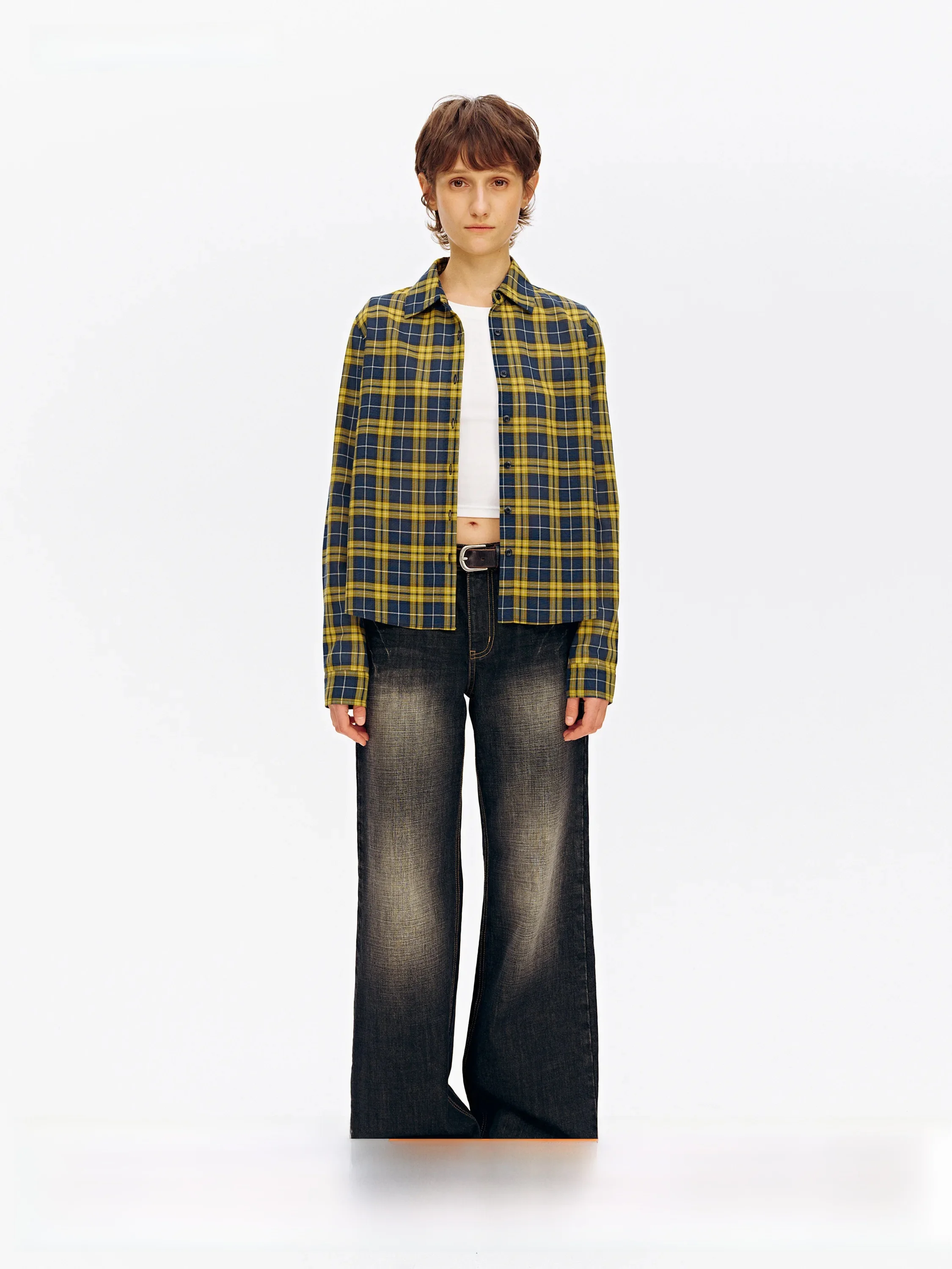 SeeSimple Vintage Long Sleeve Shirt Slim Fit Three Acetate Plaid Commute Style Women's Premium Fashion Business Casual Shirt
SeeSimple Vintage Long Sleeve Shirt Slim Fit Three Acetate Plaid Commute Style Women's Premium Fashion Business Casual Shirt