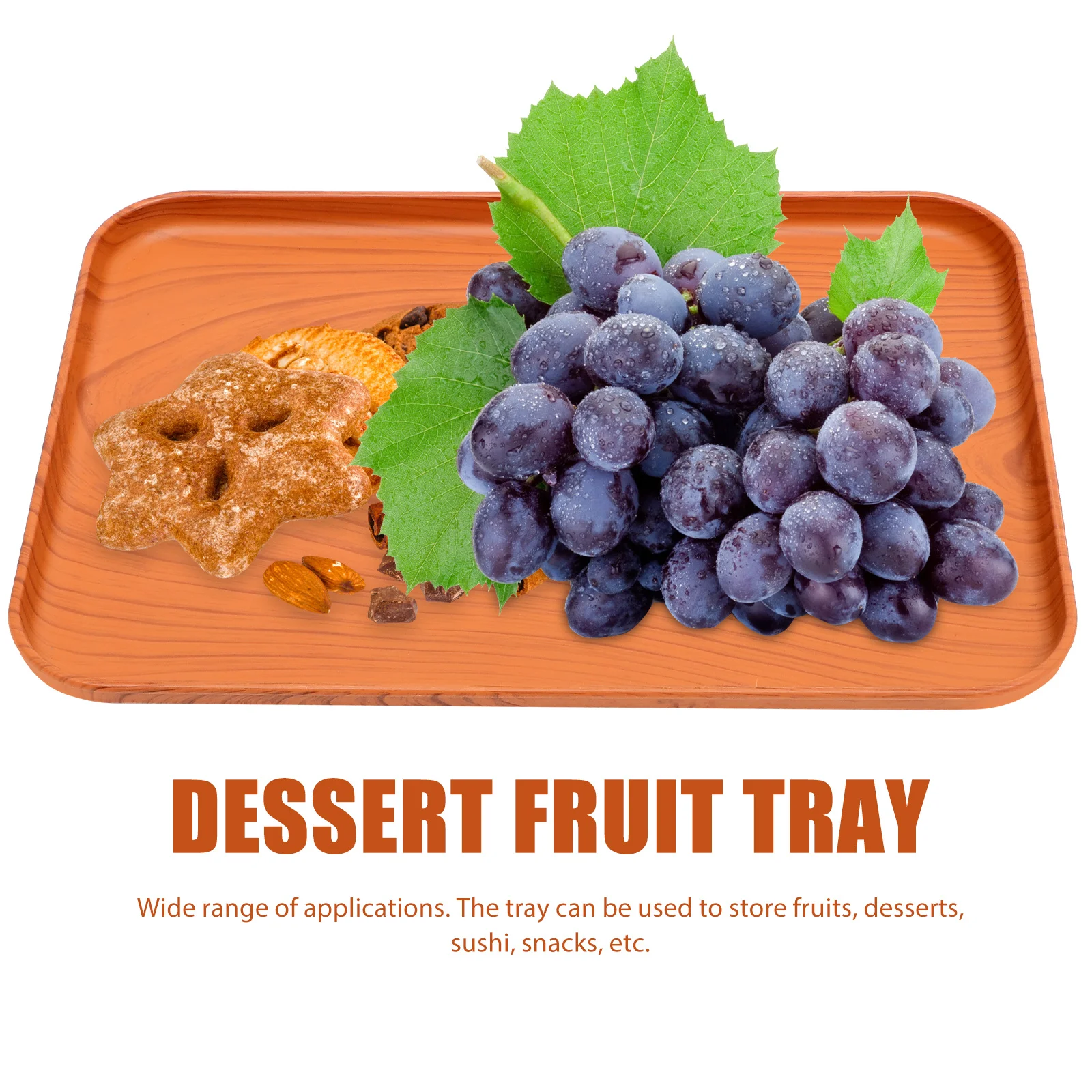 2 шт. прямоугольный поднос с имитацией древесины, практичный компактный легкий поднос для кофе для домашнего ресторана
2 шт. прямоугольный поднос с имитацией древесины, практичный компактный легкий поднос для кофе для домашнего ресторана