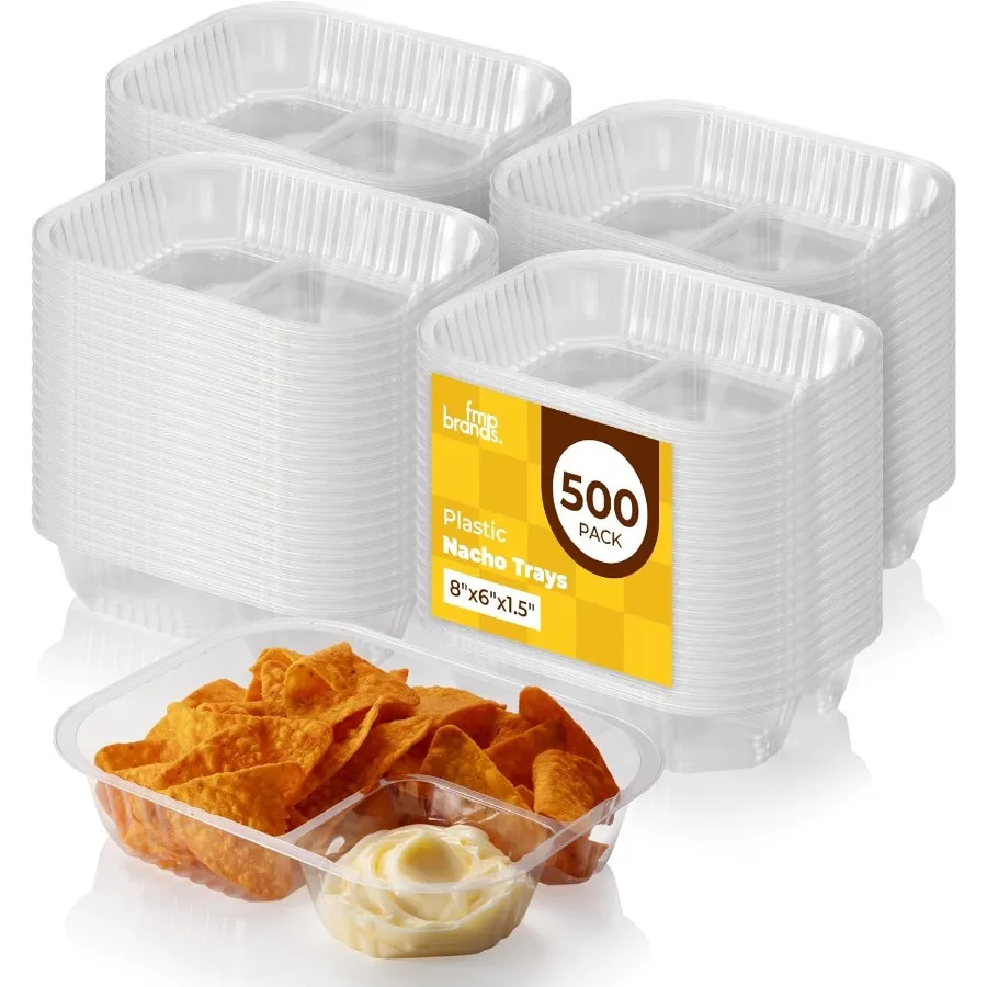 500 упаковок, пластиковые лотки для начо, 22 унции, 2 отделения, одноразовый держатель для чипов и погружения, прозрачные контейнеры начо 8 x 6 дюймов, идеальные для вечеринок
500 упаковок, пластиковые лотки для начо, 22 унции, 2 отделения, одноразовый держатель для чипов и погружения, прозрачные контейнеры начо 8 x 6 дюймов, идеальные для вечеринок