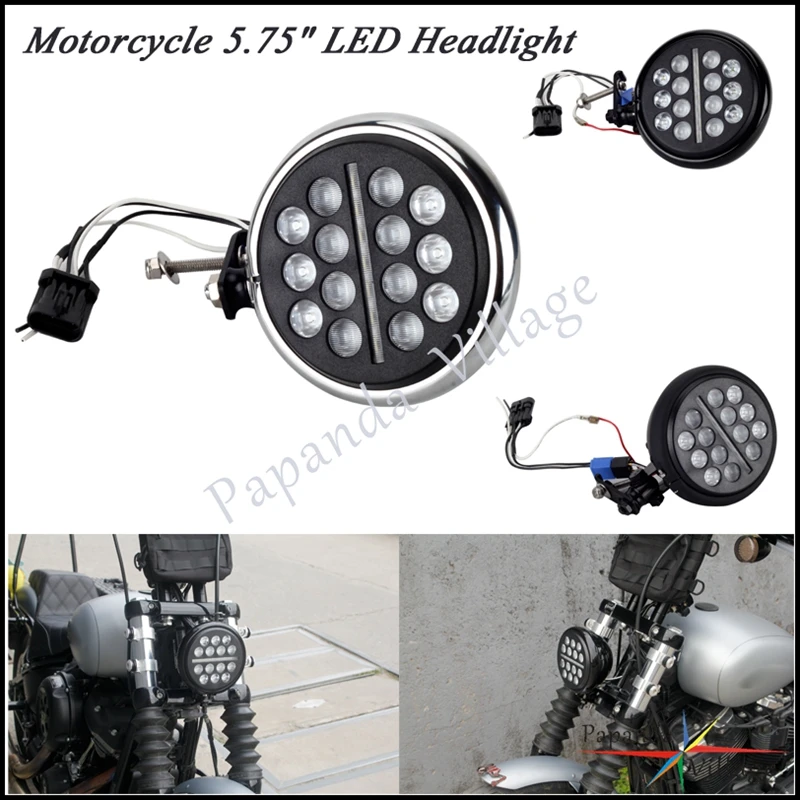 Motorcycle Club Style 12V LED 5.75" Headlight Front Headlamp w/ Extension Kit For Harley Softail FXBB FXBBS FXLR FXST 2018-2022
Motorcycle Club Style 12V LED 5.75" Headlight Front Headlamp w/ Extension Kit For Harley Softail FXBB FXBBS FXLR FXST 2018-2022