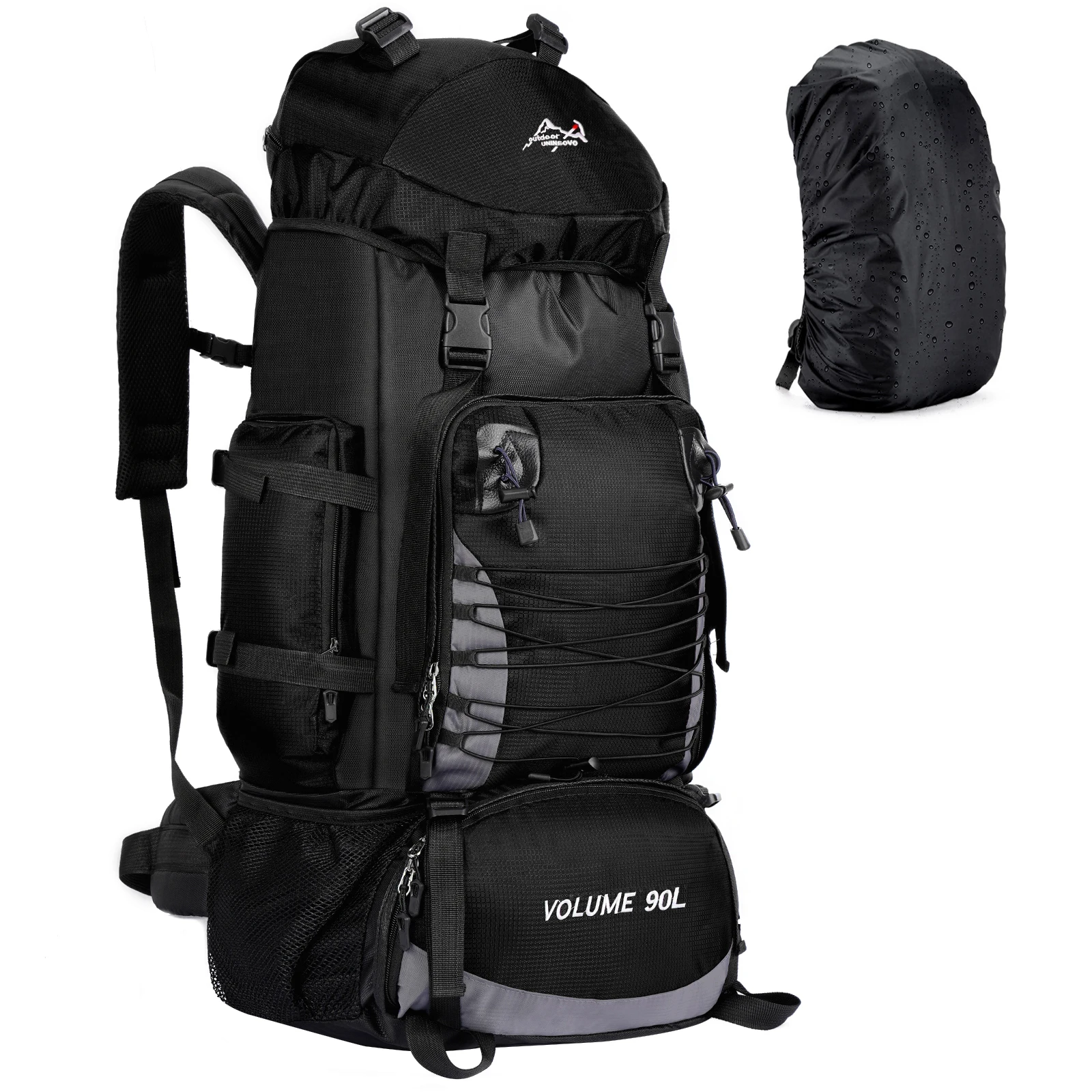 90L Camping Backpack Travel Bag Lightweight Hiking Climbing Mountaineering Trekking Large Outdoor Sport Luggage Shoulder Bag
90L Camping Backpack Travel Bag Lightweight Hiking Climbing Mountaineering Trekking Large Outdoor Sport Luggage Shoulder Bag