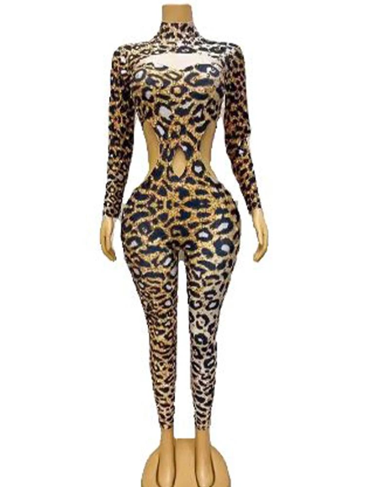 High Quality Hot Diamond Leopard Pattern Hollow Elastic Jumpsuit 2024 New Fashion Custom Women'S Clothing
High Quality Hot Diamond Leopard Pattern Hollow Elastic Jumpsuit 2024 New Fashion Custom Women'S Clothing