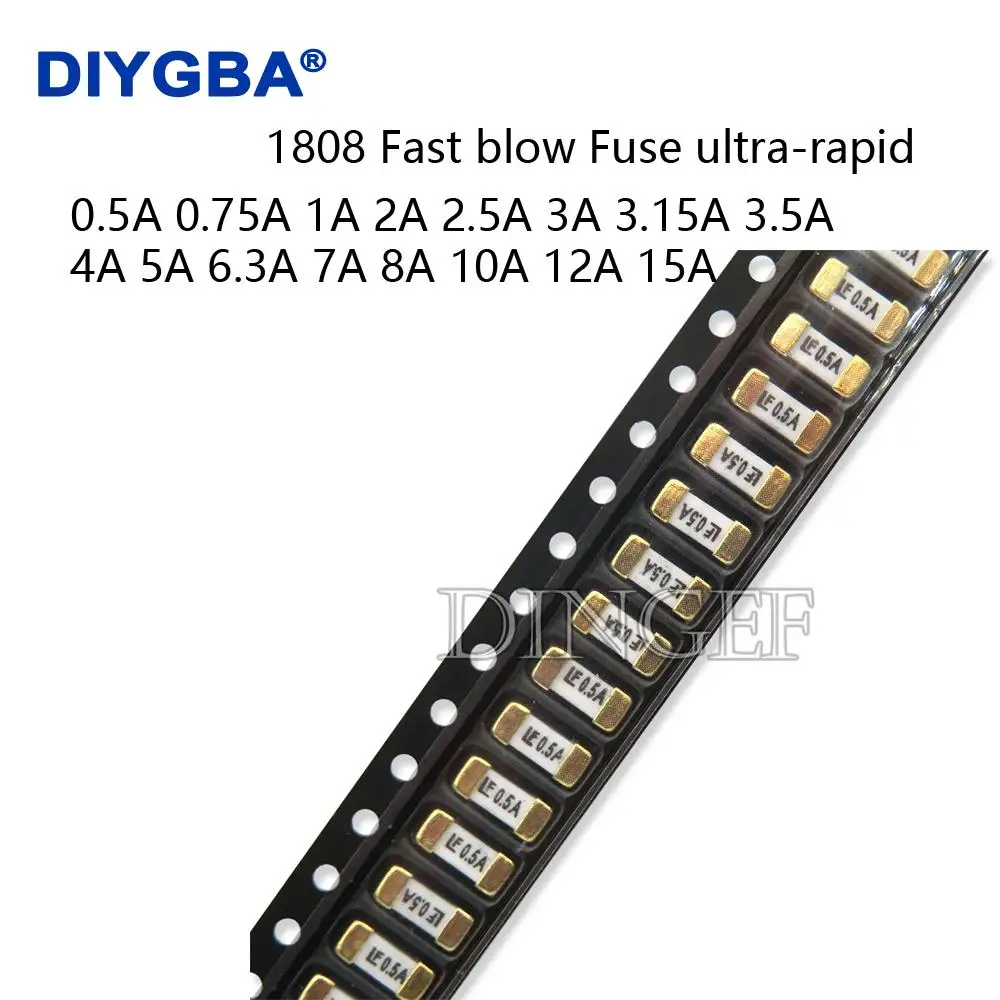 10 шт. золотой предохранитель 1808 125 В 250 В переменного тока SMD 0,5 А 500 мА 1A 2A 3A 4A 5A 6,3A 8A 10A 12A 15A 500MA 750MA 2410 ультра-определенный 
10 шт. золотой предохранитель 1808 125 В 250 В переменного тока SMD 0,5 А 500 мА 1A 2A 3A 4A 5A 6,3A 8A 10A 12A 15A 500MA 750MA 2410 ультра-определенный
