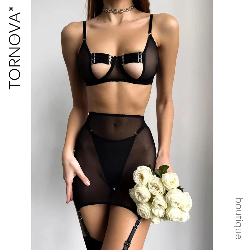 Tornova сексуальное женское белье костюм для женщин сетчатая прозрачная милая пряжка сплошной цвет сексуальное нижнее белье стальное кольцо сборка комплект из 3 предметов
Tornova сексуальное женское белье костюм для женщин сетчатая прозрачная милая пряжка сплошной цвет сексуальное нижнее белье стальное кольцо сборка комплект из 3 предметов