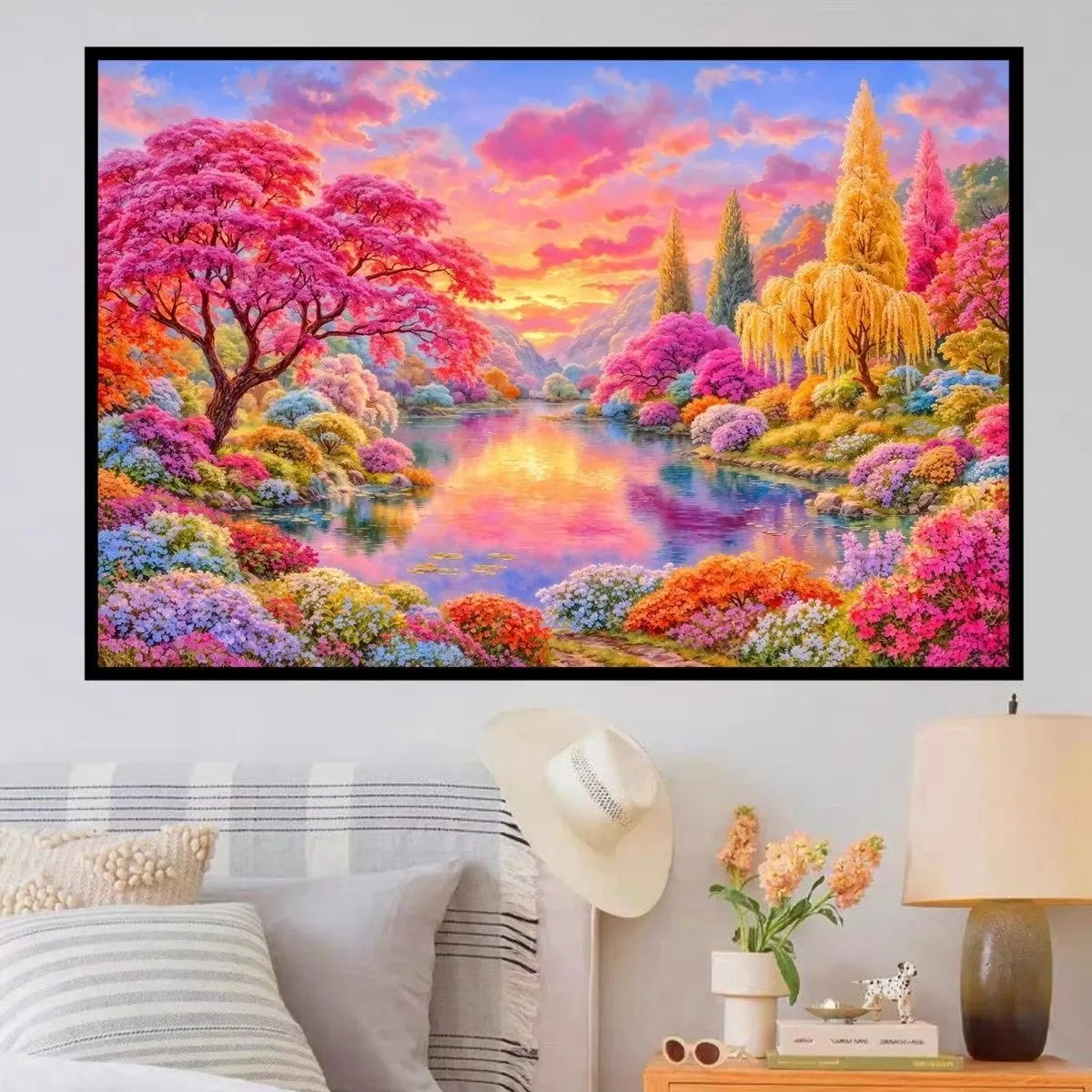 9CT 100X75CM Lake Colorful Scenery Needlework,DIY Living Room Printed Cross Stitch,Set For Embroidery Kit Full Cotton Threads
9CT 100X75CM Lake Colorful Scenery Needlework,DIY Living Room Printed Cross Stitch,Set For Embroidery Kit Full Cotton Threads