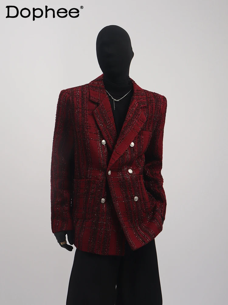 Men's 2025 Spring Autumn High-end Small Fragrant Coats Men's Handsome Masculinity Trendy Babysbreath Shoulder Padded Suit Jacket
Men's 2025 Spring Autumn High-end Small Fragrant Coats Men's Handsome Masculinity Trendy Babysbreath Shoulder Padded Suit Jacket