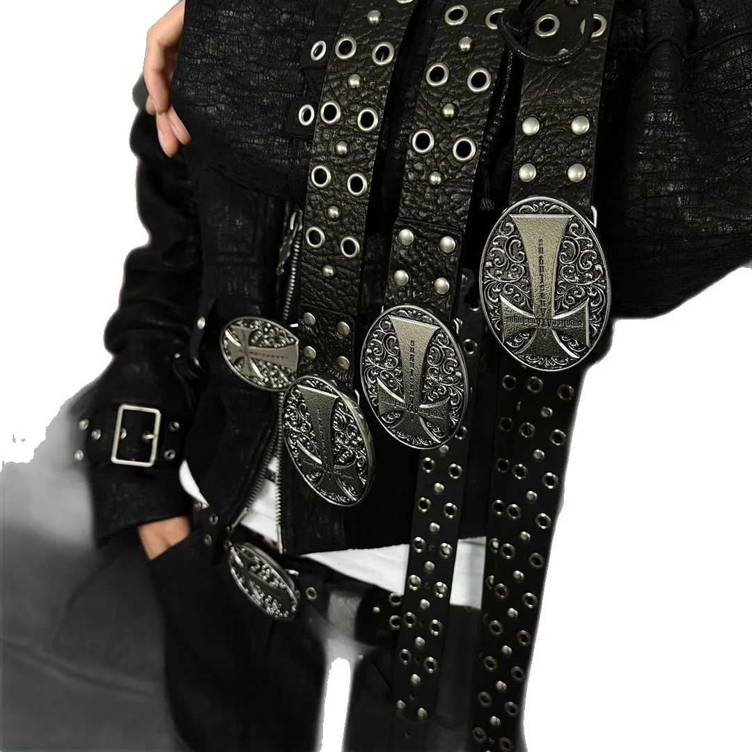 Brand Belt Men Rivet Real Leather Pin Belt Male Black Rock Genuine Leather Cowhide Luxury Punk Belt Jeans
Brand Belt Men Rivet Real Leather Pin Belt Male Black Rock Genuine Leather Cowhide Luxury Punk Belt Jeans