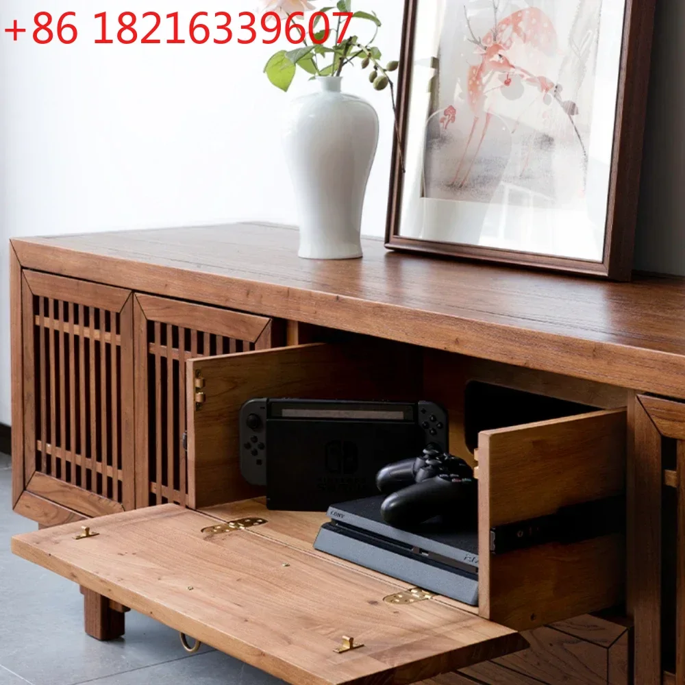 Комбинированный шкаф для телевизора из массива дерева, старый вяз, полная подставка для телевизора для гостиной, напольный шкаф для хранения
Комбинированный шкаф для телевизора из массива дерева, старый вяз, полная подставка для телевизора для гостиной, напольный шкаф для хранения