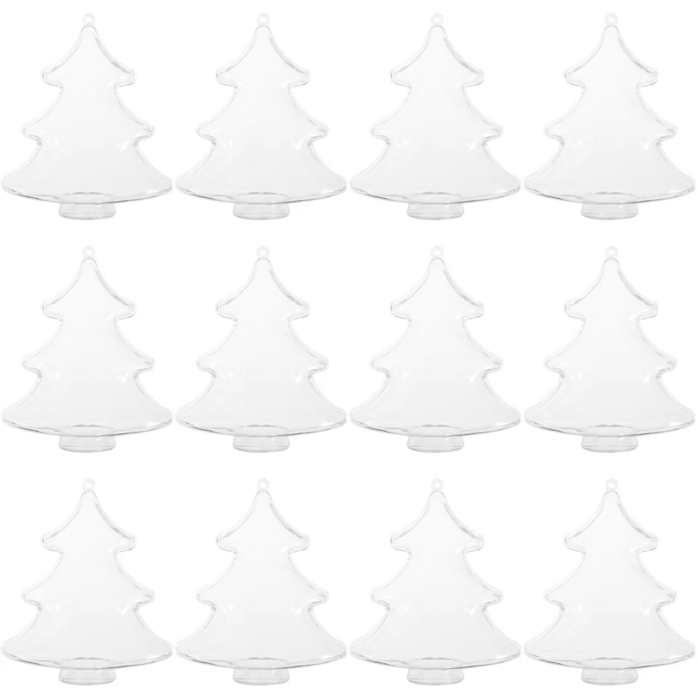 12 Pcs Plastic Christmas Tree Ornaments Decorative Ball Decorations Clear Balls Fillable Shaped Man
12 Pcs Plastic Christmas Tree Ornaments Decorative Ball Decorations Clear Balls Fillable Shaped Man