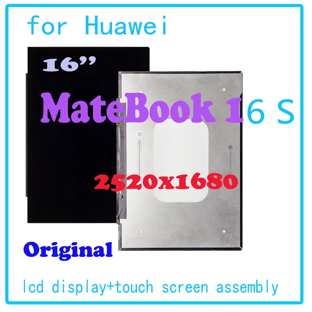 Оригинальный ЖК-дисплей 16 дюймов для Huawei MateBook 16S, сенсорный экран в сборе 2520x1680, ЖК-дисплей IPS, 30 контактов, 60 Гц, замена экрана
Оригинальный ЖК-дисплей 16 дюймов для Huawei MateBook 16S, сенсорный экран в сборе 2520x1680, ЖК-дисплей IPS, 30 контактов, 60 Гц, замена экрана