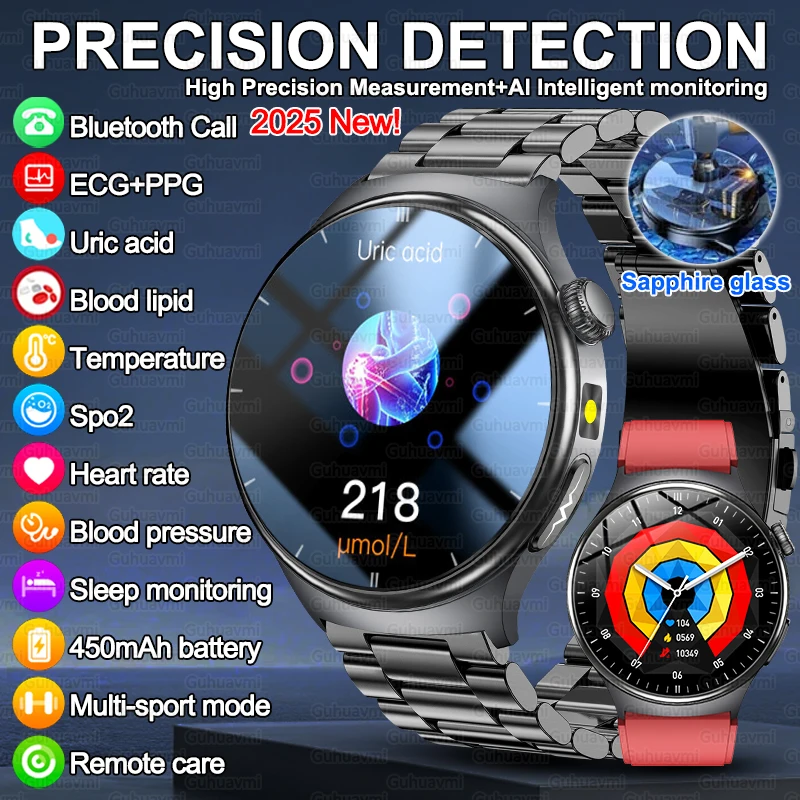2026 New Model Uric Acid & Lipid Health Analysis Smart Watch Men ECG+PPG Bluetooth Call 2.01inch LED Flashlight Smartwatch Women
2026 New Model Uric Acid & Lipid Health Analysis Smart Watch Men ECG+PPG Bluetooth Call 2.01inch LED Flashlight Smartwatch Women