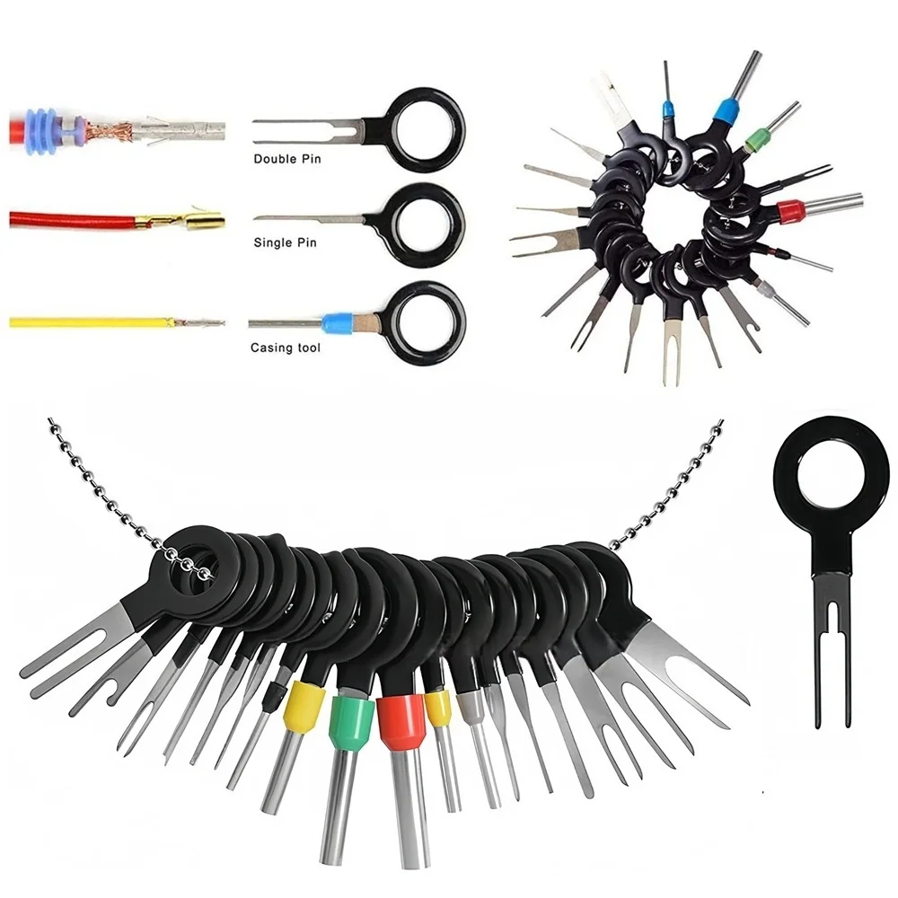 Car Wire Terminal Removal Tool 11/18/36/41Pcs/Set Electrical Wiring Crimp Connector Pin Extractor Automotive Plug Picking Tools
Car Wire Terminal Removal Tool 11/18/36/41Pcs/Set Electrical Wiring Crimp Connector Pin Extractor Automotive Plug Picking Tools