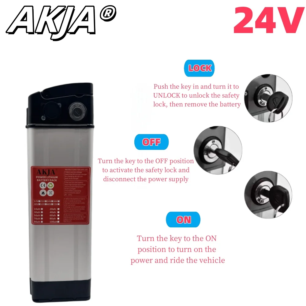 Air fast transportation,24V80AH,18650 high-capacity lithium battery pack,Suitable for Silver Fish motors below 3000W
Air fast transportation,24V80AH,18650 high-capacity lithium battery pack,Suitable for Silver Fish motors below 3000W