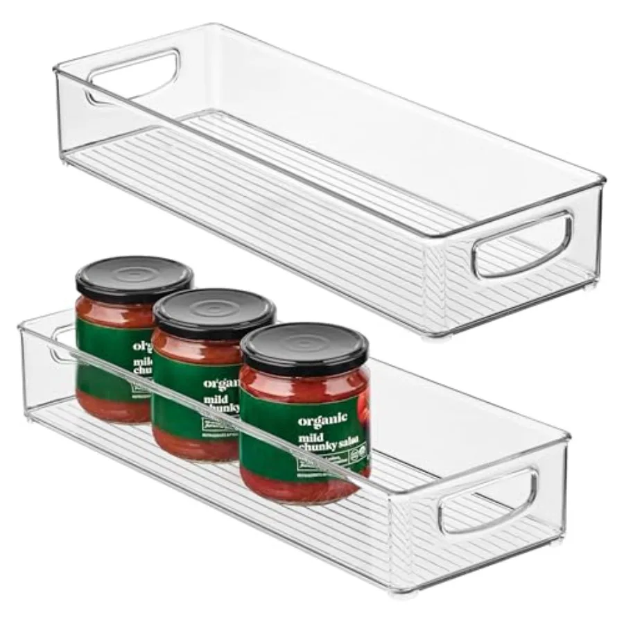 Curated Picks Slim Extra Long Clear Storage Bin, Narrow Stackable Organizer for Kitchen or Pantry, 2-Pack
Curated Picks Slim Extra Long Clear Storage Bin, Narrow Stackable Organizer for Kitchen or Pantry, 2-Pack