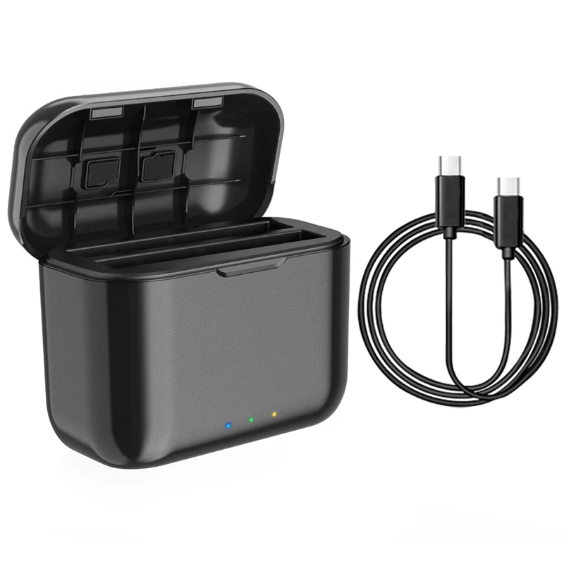 Fast Battery Charger Hub, 2 Channel Battery Charge Storage Station Portable ABS For Insta360 X3
Fast Battery Charger Hub, 2 Channel Battery Charge Storage Station Portable ABS For Insta360 X3