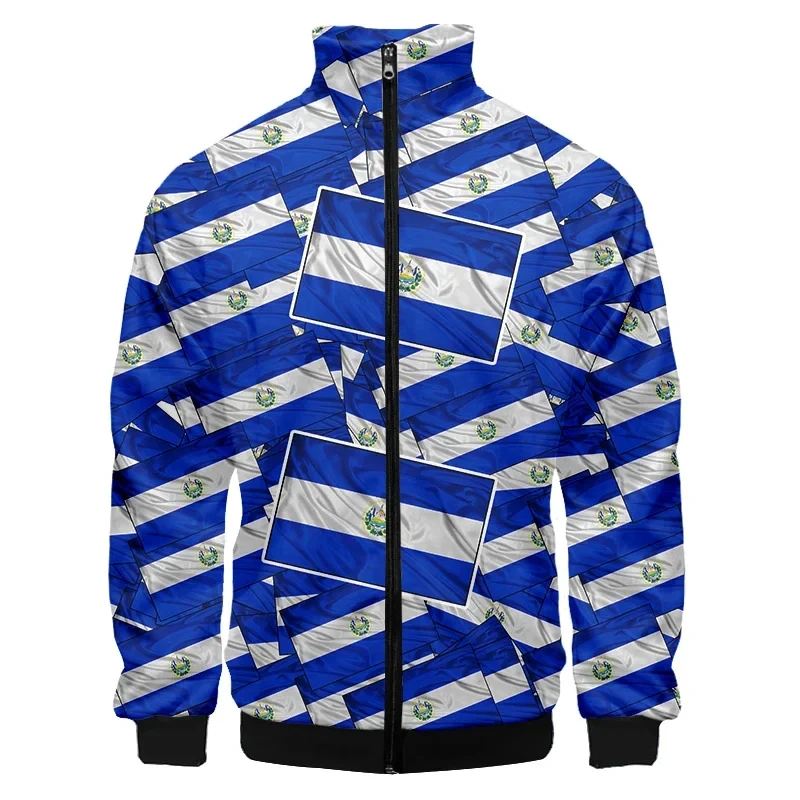 3D El Salvador Flag Jacket Men Casual Long Sleeve Jacket Costs Fashion Stand Collar Zipper Sweatshirt Sportswear Top Clothes
3D El Salvador Flag Jacket Men Casual Long Sleeve Jacket Costs Fashion Stand Collar Zipper Sweatshirt Sportswear Top Clothes