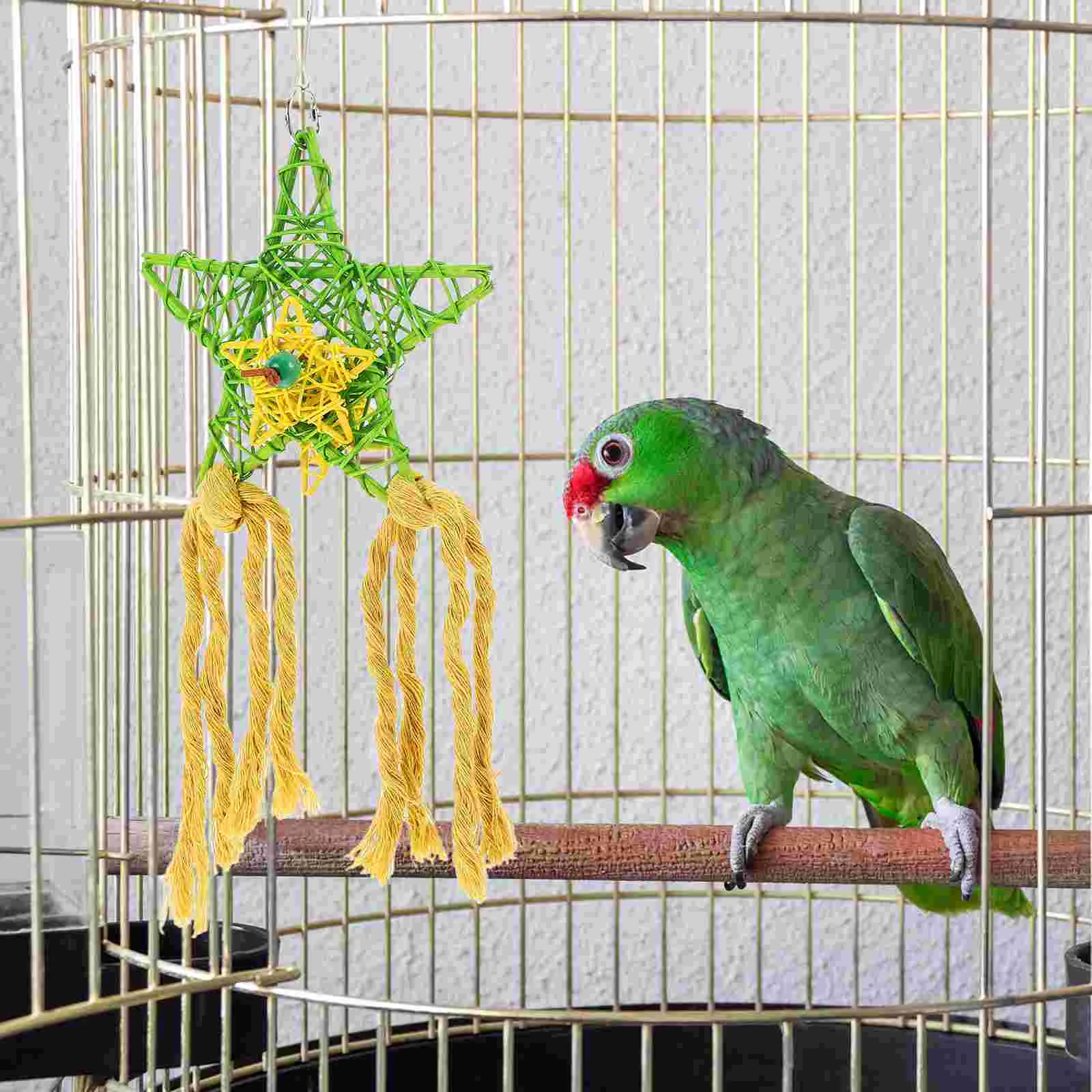 3 Pcs Parrot Gnawing Skewers Bird Shredder Toy Accessories Rattan Ball Foraging Paper Hanging Pet
3 Pcs Parrot Gnawing Skewers Bird Shredder Toy Accessories Rattan Ball Foraging Paper Hanging Pet