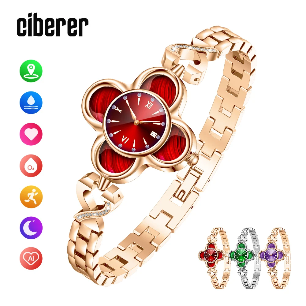 New Ciberer DS09 Luxury Ladies Quartz Watches Smart Bracelet Heart Rate Blood Oxygen Monitor AI Health Smart Watch for Women
New Ciberer DS09 Luxury Ladies Quartz Watches Smart Bracelet Heart Rate Blood Oxygen Monitor AI Health Smart Watch for Women
