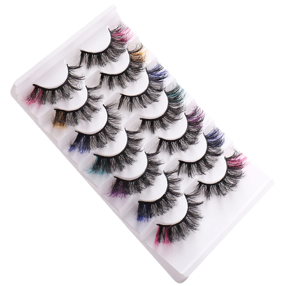7 Pairs Colored Eyelashes False Extensions Thick Curly Comfortable Party Wedding Stage Performance lashes
7 Pairs Colored Eyelashes False Extensions Thick Curly Comfortable Party Wedding Stage Performance lashes