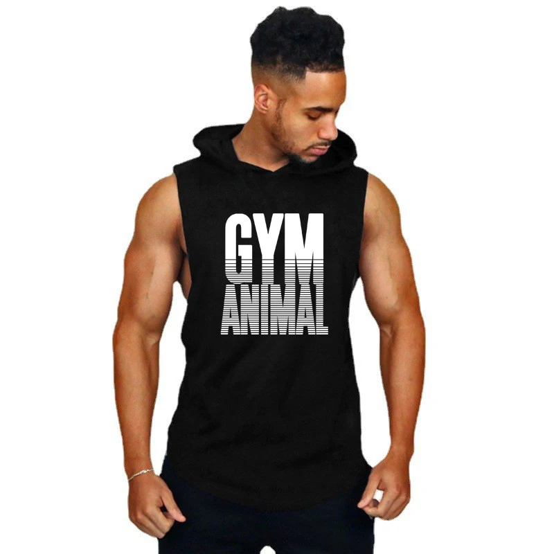 Bodybuilding Hooded Tank Top Men Gym Clothing Fitness Sleeveless T Shirt Male Cotton Stringer Singlets Summer Casual Sports Vest
Bodybuilding Hooded Tank Top Men Gym Clothing Fitness Sleeveless T Shirt Male Cotton Stringer Singlets Summer Casual Sports Vest