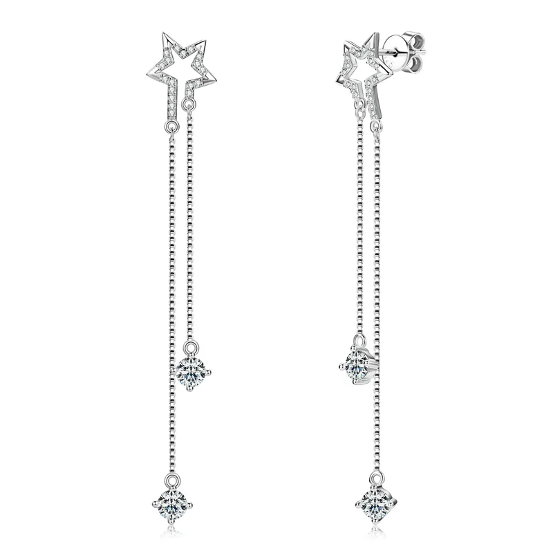ZFSILVER модные классические серьги из серебра 925 пробы с муассанитом и длинной кисточкой в виде звезды для очаровательных женских аксессуаров, ювелирных изделий, подарок EMO-405
ZFSILVER модные классические серьги из серебра 925 пробы с муассанитом и длинной кисточкой в виде звезды для очаровательных женских аксессуаров, ювелирных изделий, подарок EMO-405