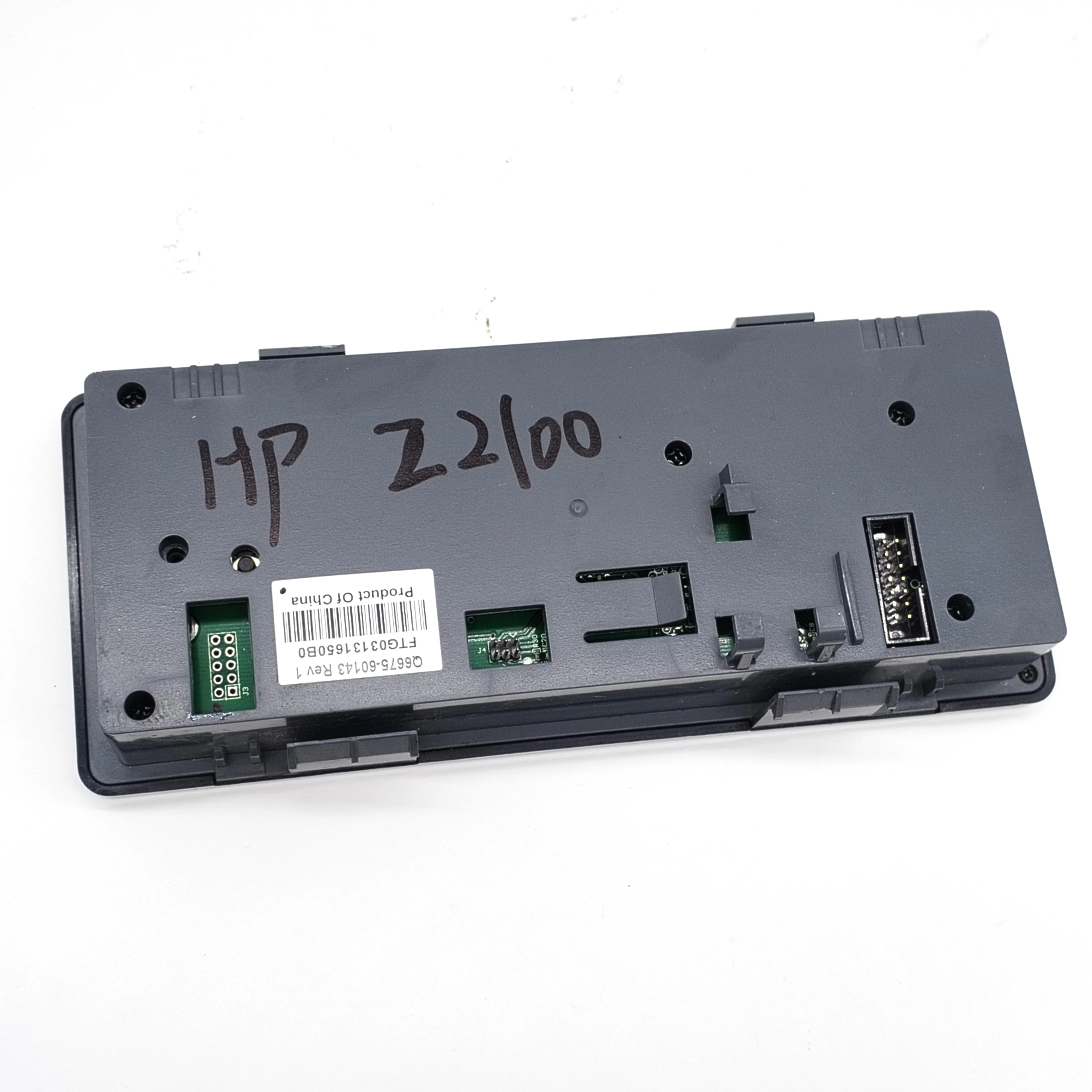 Панель управления экраном Q6675-60143 подходит для HP DesignJet Z2100 Z5200 Z3200 Z3100 Z3100ps gp Z3100 gp
Панель управления экраном Q6675-60143 подходит для HP DesignJet Z2100 Z5200 Z3200 Z3100 Z3100ps gp Z3100 gp