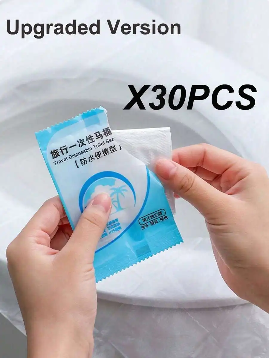 Upgraded 30Pcs Travel Toilet Seat Cover – Waterproof, Non-Slip, Single-Use For Adults, Kids, Pregnancy & Road Trips
Upgraded 30Pcs Travel Toilet Seat Cover – Waterproof, Non-Slip, Single-Use For Adults, Kids, Pregnancy & Road Trips