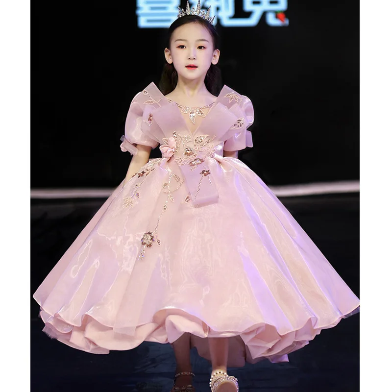 Children's Dress Princess Puff Skirt Pink Showcase Flower Girl Toddler Piano Performance Dress Stylish Little Girl Host Dress
Children's Dress Princess Puff Skirt Pink Showcase Flower Girl Toddler Piano Performance Dress Stylish Little Girl Host Dress