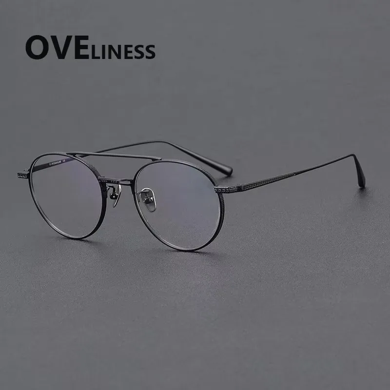 2027 Pure Titanium Glasses Frame Men New Round Eyeglasses frame Women Ultralight High Quality Eyewear spectacles
2027 Pure Titanium Glasses Frame Men New Round Eyeglasses frame Women Ultralight High Quality Eyewear spectacles
