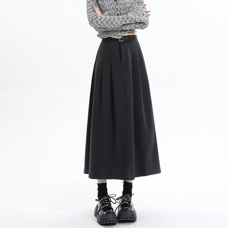 Woolen Pleated Skirts Womens 2023 Autumn Winter New Fashion High Waist A-line Long Skirt Female Casual Wool Umbrella Skirts
Woolen Pleated Skirts Womens 2023 Autumn Winter New Fashion High Waist A-line Long Skirt Female Casual Wool Umbrella Skirts