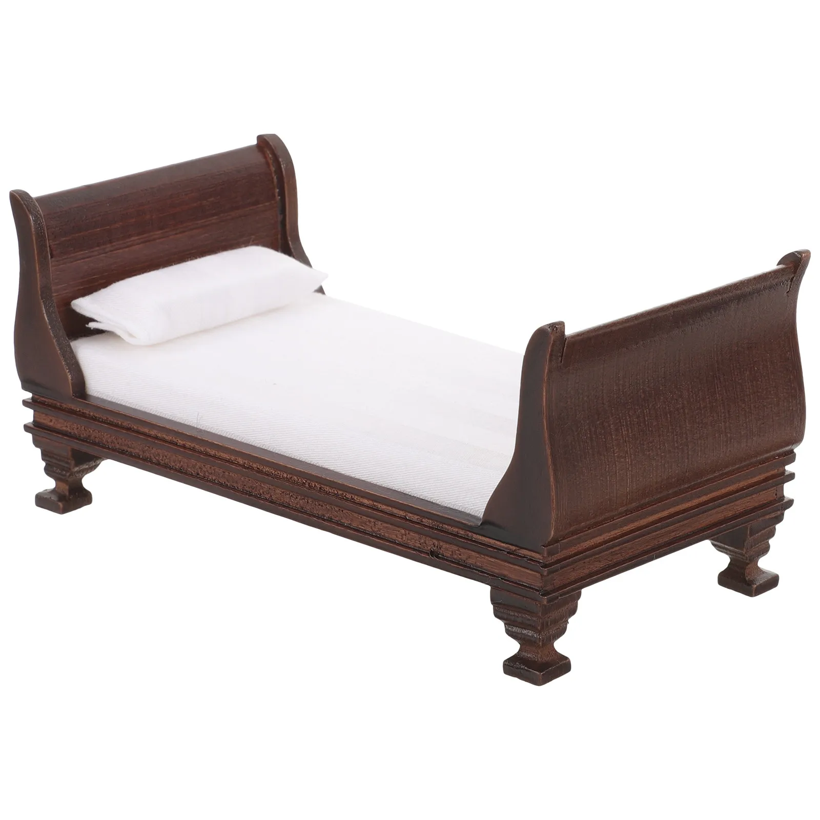 Миниатюрная кроватка для кукольного домика, мебель для детской спальни, модель кофейного цвета для кроватей
Миниатюрная кроватка для кукольного домика, мебель для детской спальни, модель кофейного цвета для кроватей