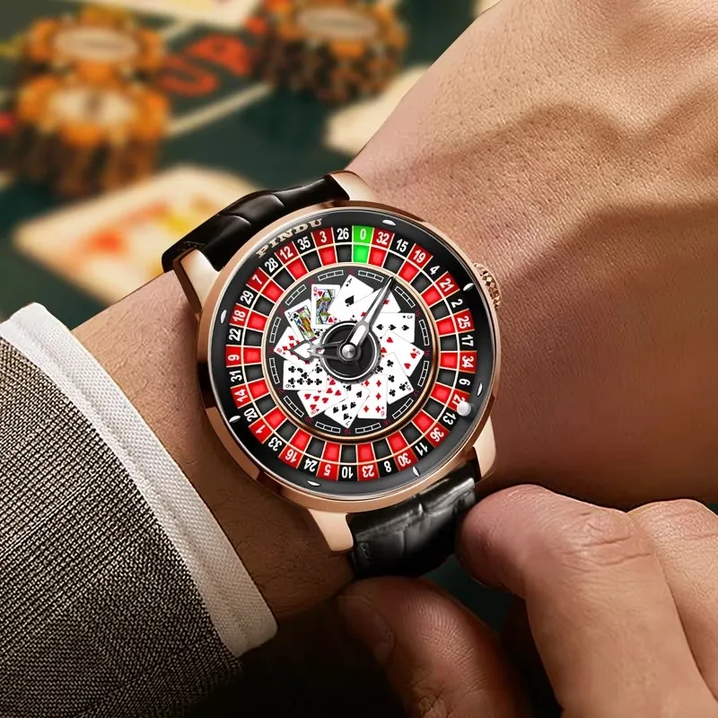 Pindu new watch rotating dial Las Vegas wheel table - Type theme fully automatic mechanical men's NH35 gambling watch
Pindu new watch rotating dial Las Vegas wheel table - Type theme fully automatic mechanical men's NH35 gambling watch
