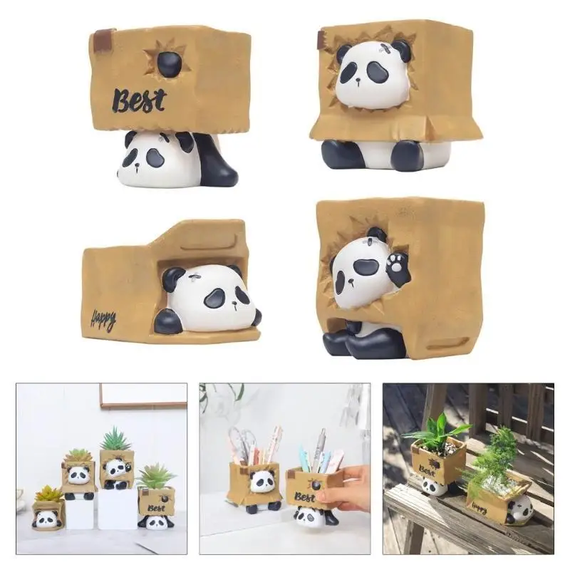 E8BD Waterproof Resin Panda Flower Pots Planter Balcony Plant Container Practical Pen Stand for Home Or Office Use
E8BD Waterproof Resin Panda Flower Pots Planter Balcony Plant Container Practical Pen Stand for Home Or Office Use