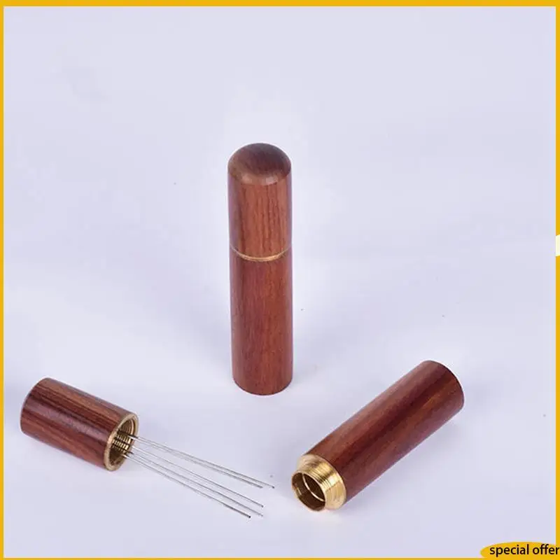 A61I 2X Coffee Tamper Stainless Steel Needles Wood Handle Espresso Powder Stirrer Distributor Leveler Tools
A61I 2X Coffee Tamper Stainless Steel Needles Wood Handle Espresso Powder Stirrer Distributor Leveler Tools